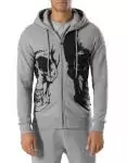 philipp plein survetement coton symmetrical skull